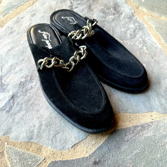 New🌟Free People-Vida Mules -black suede