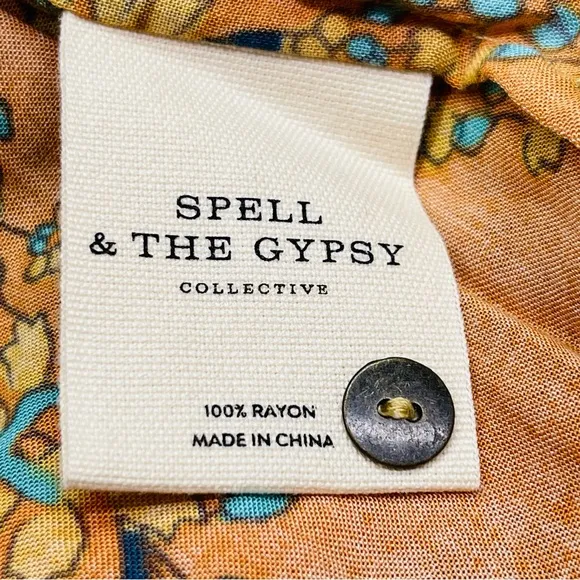 New~Spell &amp; The Gypsy Collective Delirium Maxi Boho Dress Size XS