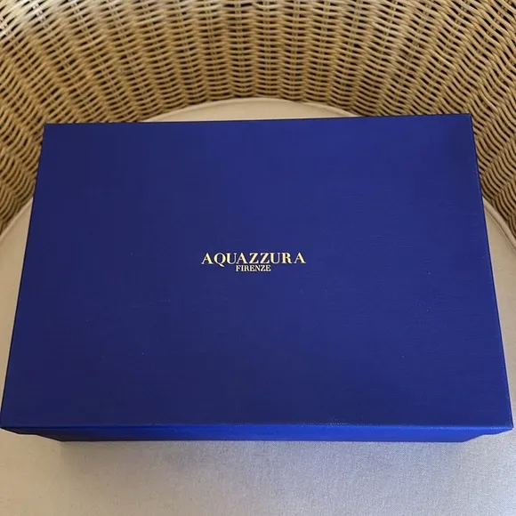 NIB Aquazzura Firenze Dancer Pump 85 Chic Black Suede Strappy Heels Size 38.5=8