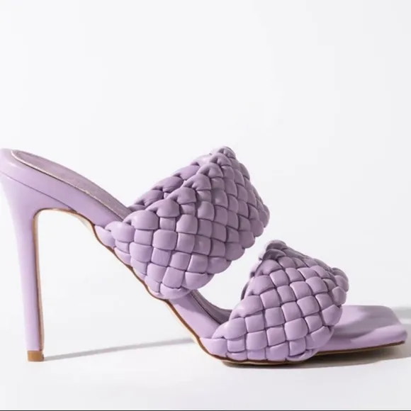 NIB Elaine Braided Mules - Lilac (Azalea Wang) sz. 8.5