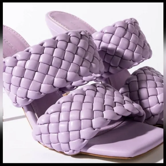 NIB Elaine Braided Mules - Lilac (Azalea Wang) sz. 8.5