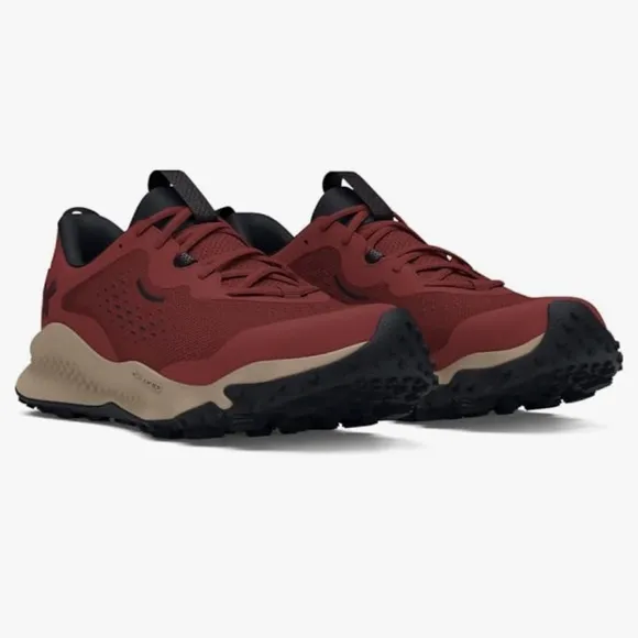 NIB Men’s Under Armour Charged Maven Trail Running Shoes, Red Taupe, Size 11.5