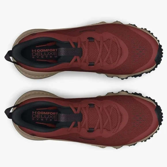NIB Men’s Under Armour Charged Maven Trail Running Shoes, Red Taupe, Size 11.5