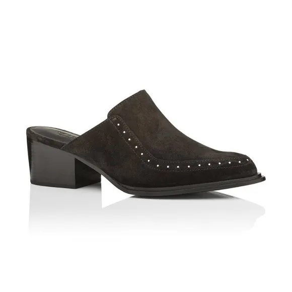 NIB Rag &amp; Bone Weiss Mules Black Suede