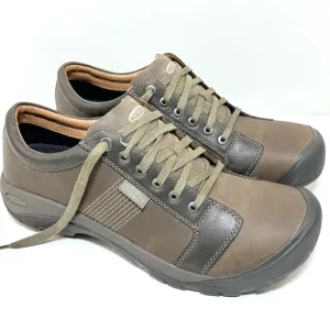 NICE Size 16 KEEN Austin Mens Shoes Brown Leather Outdoor Hiking Trail