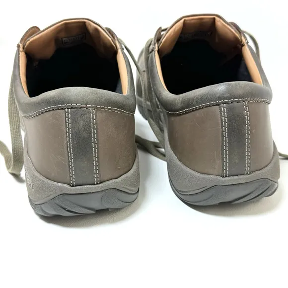 NICE Size 16 KEEN Austin Mens Shoes Brown Leather Outdoor Hiking Trail
