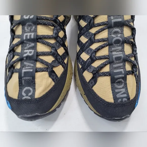 NIKE ACG REACT PARACHUTE BEIGE PHOTO BLUE TRACK TRAIL HIKING SHOES MEN 9.5 READ