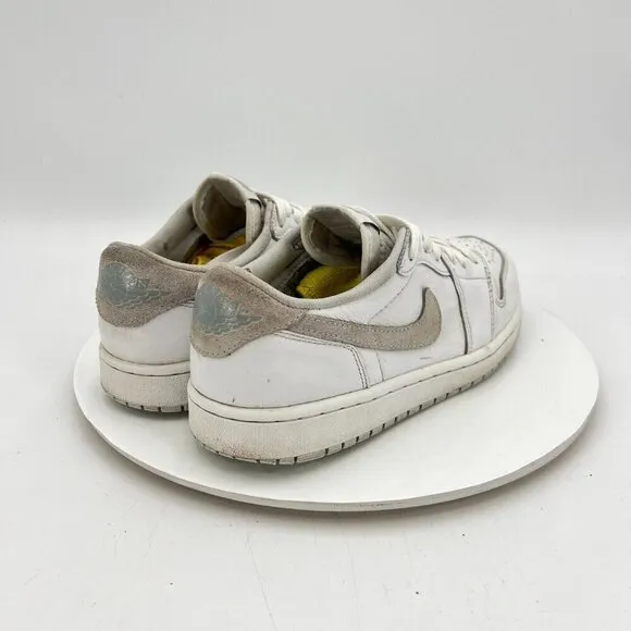 Nike Air Jordan 1 Low Men Size 8 CZ0790-100 White Neutral Particle Grey Shoes