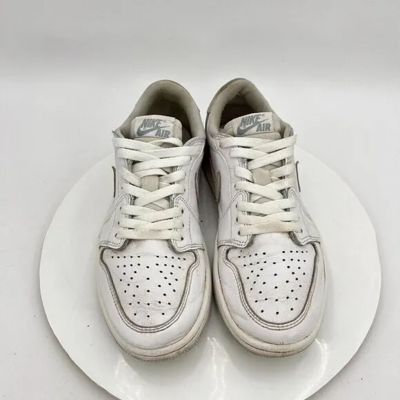 Nike Air Jordan 1 Low Men Size 8 CZ0790-100 White Neutral Particle Grey Shoes