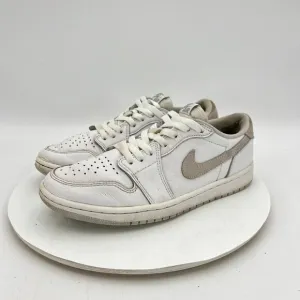 Nike Air Jordan 1 Low Men Size 8 CZ0790-100 White Neutral Particle Grey Shoes