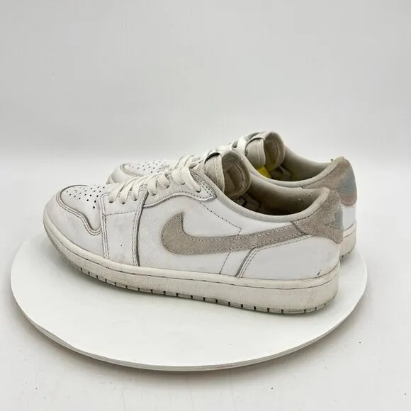 Nike Air Jordan 1 Low Men Size 8 CZ0790-100 White Neutral Particle Grey Shoes