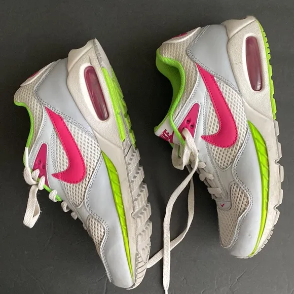 Nike Air Max Correlate 'White Fireberry Lime Green' Size 9 trail running shoes