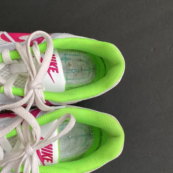 Nike Air Max Correlate 'White Fireberry Lime Green' Size 9 trail running shoes