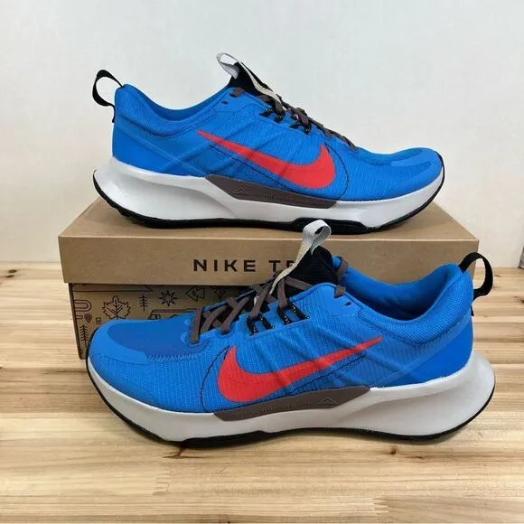 Nike Juniper Trail 2 running hiking shoes Mens 14 Light photo blue plum red