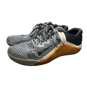 Nike Metcon 6 Lace Up Low Top Sneakers Men's Sz 11 Smoke Grey Gum Sporty Mesh