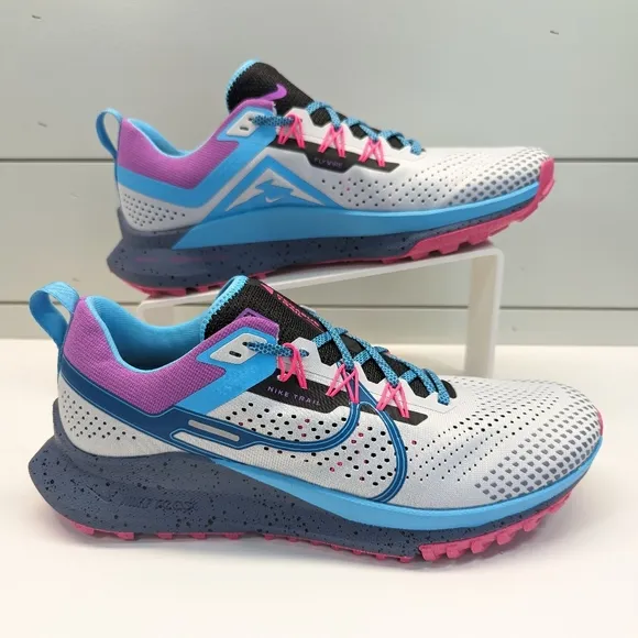 Nike React Pegasus Trail 4SE Pure Platinum Baltic Blue Hiking Running Shoes 10
