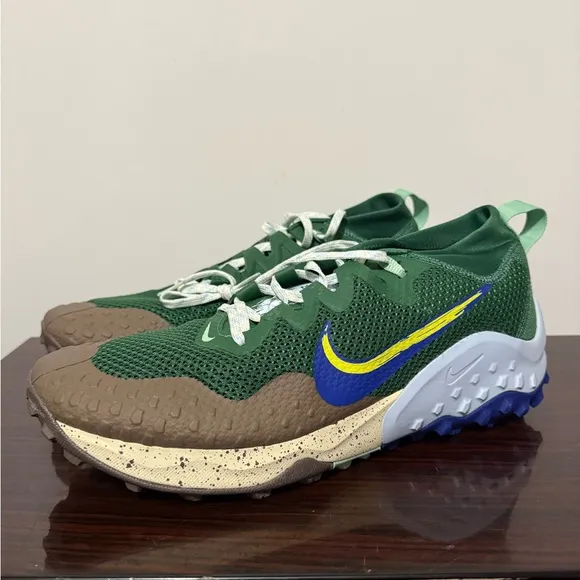 Nike Wildhorse 7 Men Size 12.5 CZ1856-303 Gorge Green Blue Trail Running Shoes