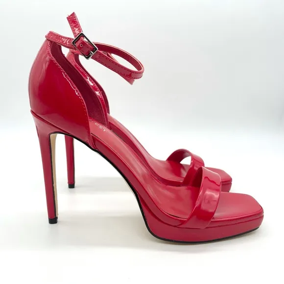 Nine West Emmeri Women's Red Stilettos Strappy High Heels 7.5