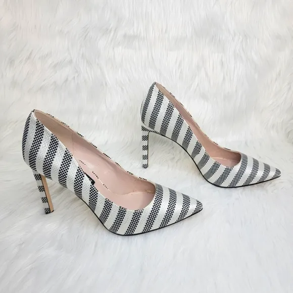 Nine West pointed toe stiletto heels.