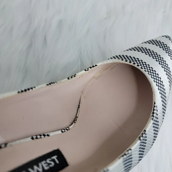 Nine West pointed toe stiletto heels.