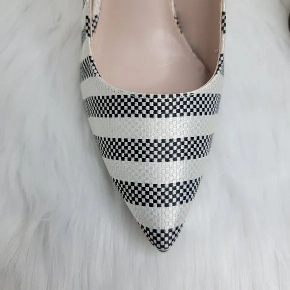 Nine West pointed toe stiletto heels.