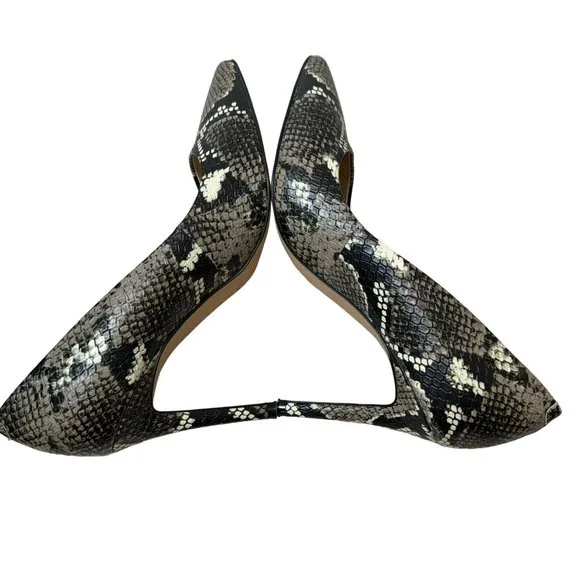 Nine West Pumps Womens 8M Ezra3 Python Snake Print Pointed Toe Stiletto‎ Heels