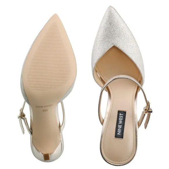 Nine West Tips Heel Mules