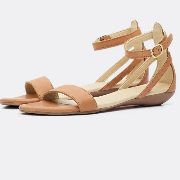 Nisolo Sirena Sandal, Neutral / Light Tan, 38 (7.5)