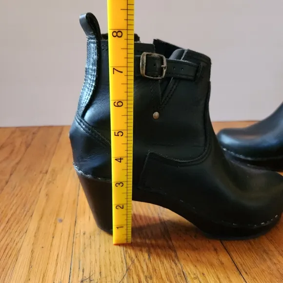 NO. 6 Black Heeled Ankle Boots