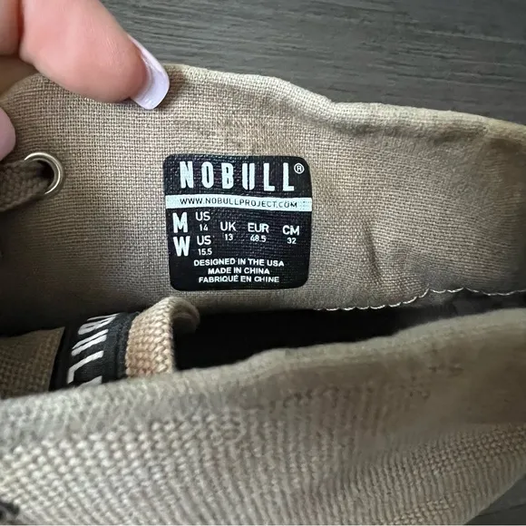 No Bull Fallen Rock Espresso Canvas Mid Trainer Mens 14