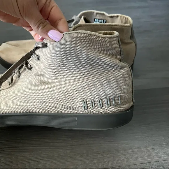 No Bull Fallen Rock Espresso Canvas Mid Trainer Mens 14