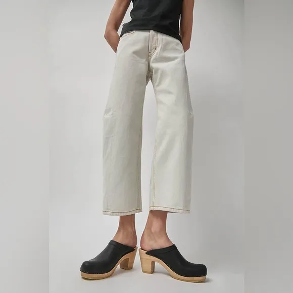 NO.6 Old School Clog on High Heel in Black EU 41 / US 10.5 - 11)