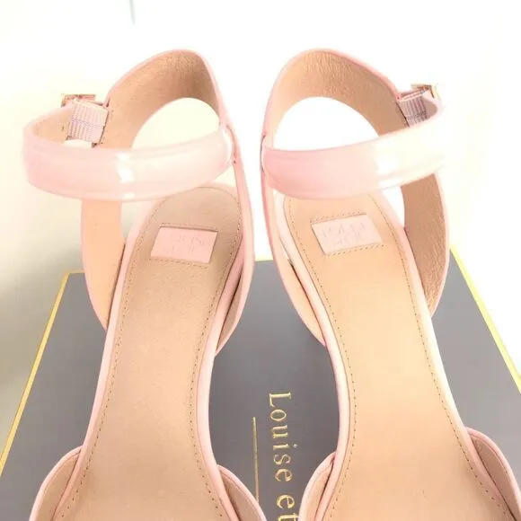 Nordstrom Louise Et Cie Pink Heels Kota Patent Leather Pumps Strappy Stiletto