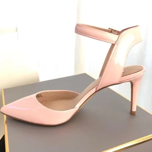 Nordstrom Louise Et Cie Pink Heels Kota Patent Leather Pumps Strappy Stiletto