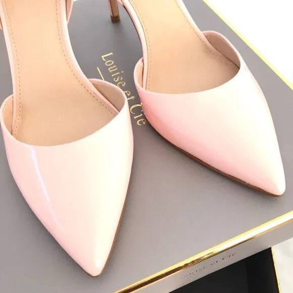Nordstrom Louise Et Cie Pink Heels Kota Patent Leather Pumps Strappy Stiletto