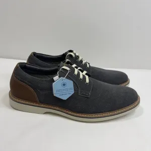 Nunn Bush Barklay Canvas Oxfords Mens 11.5 Medium Gunmetal/Gris Argnt Almond Toe