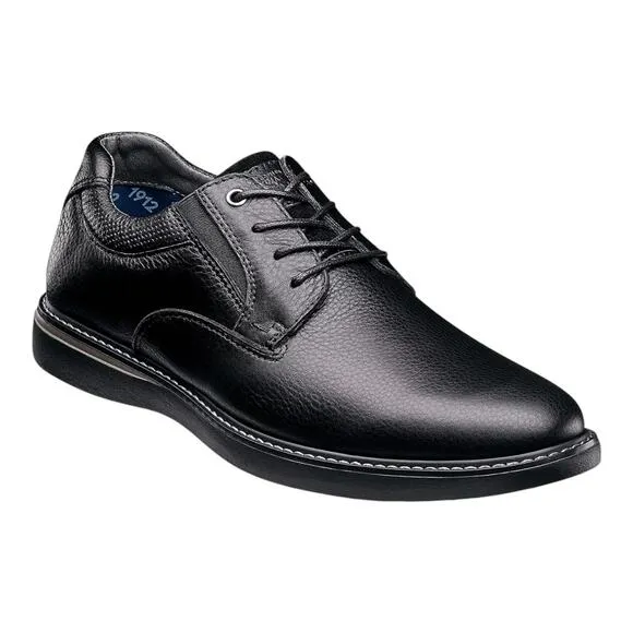 Nunn Bush Men's Bay Ridge Plain Toe Lightweight Oxford Black Size 10 1/2 W