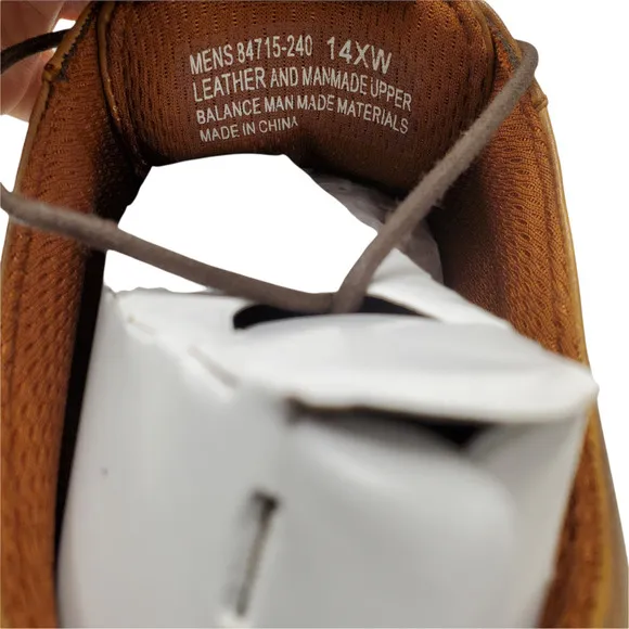Nunn Bush Mens Marvin Street with KORE Comfort  Oxfords Tan Leather 14XW