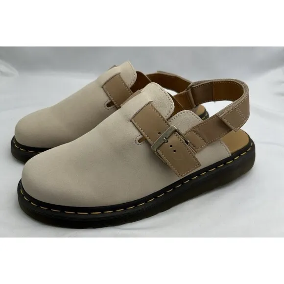 NWOB Dr Martens Jorge II Suede &amp; Leather Slingback Mules Unisex Sz M 11-L 12