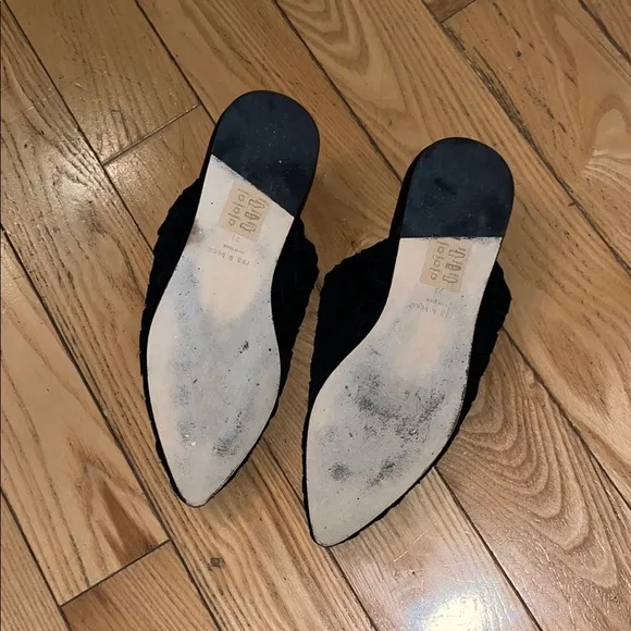 NWOT Black Rag &amp; Bone Mules with intrecciato Design