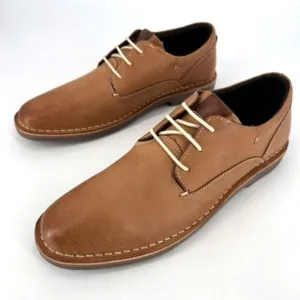 NWOT Steve Madden Men's Harpoon Leather Oxfords Size 11 Camel Tan Brown