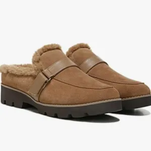 NWOT Vionic Women's Charm Kailen Faux Shearling Fuzzy Mules