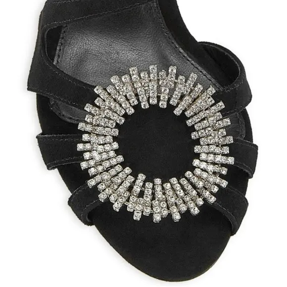 NWT Alexandre Birman AliciaSuede Embellished Mules