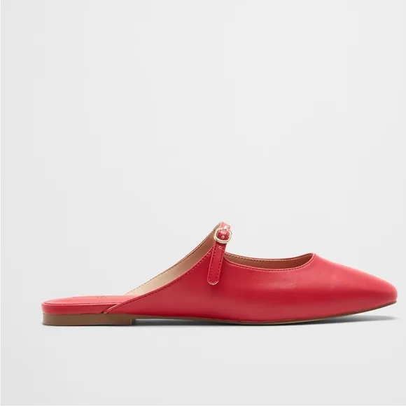 NWT BANANA REPUBLIC RED BALLET MULES