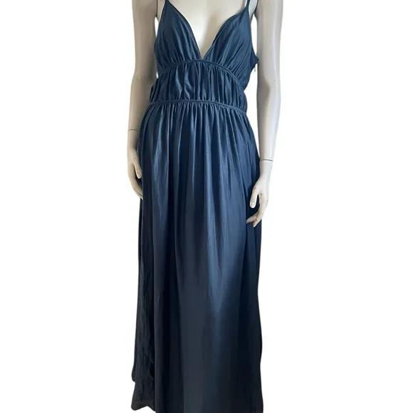 NWT Banana Republic Rosalia Cotton Silk Maxi Dress  Summer Wedding Feminine 4