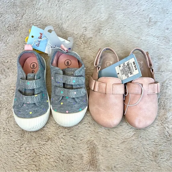 NWT Cat &amp; Jack Shoe Variety 3 Piece Bundle Toddler 6