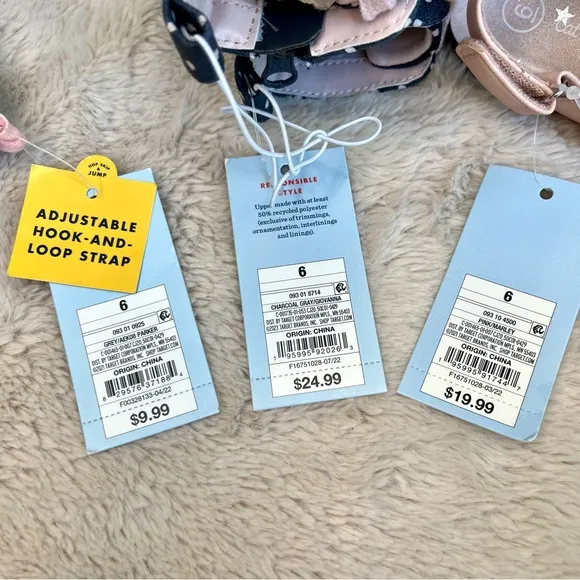 NWT Cat &amp; Jack Shoe Variety 3 Piece Bundle Toddler 6