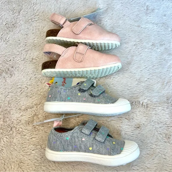 NWT Cat &amp; Jack Shoe Variety 3 Piece Bundle Toddler 6
