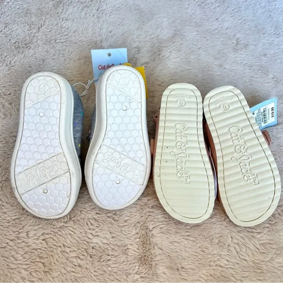 NWT Cat &amp; Jack Shoe Variety 3 Piece Bundle Toddler 6