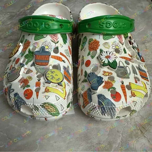NWT Crocs Disney Parks Flowers And Garden Festival Mickey Classic Clogs